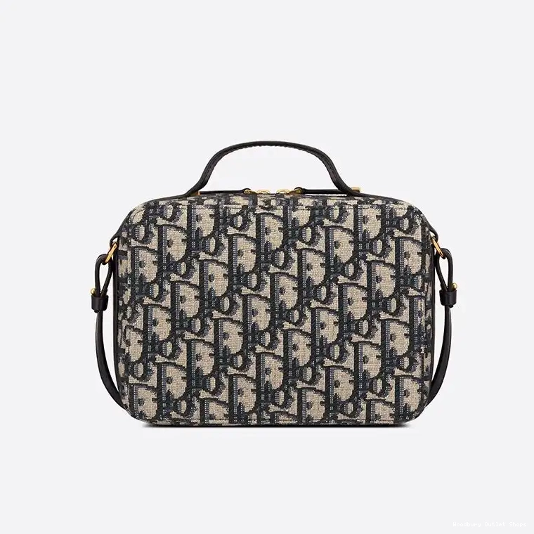 Cheap Box Motif Oblique Blue Bag Caro Dior Canvas 0509 Hot Sale